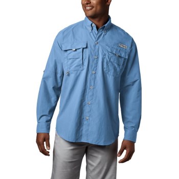 Columbia PFG Bahama II Long Sleeve Big, Camisa Azules Para Hombre | 706521-GXZ